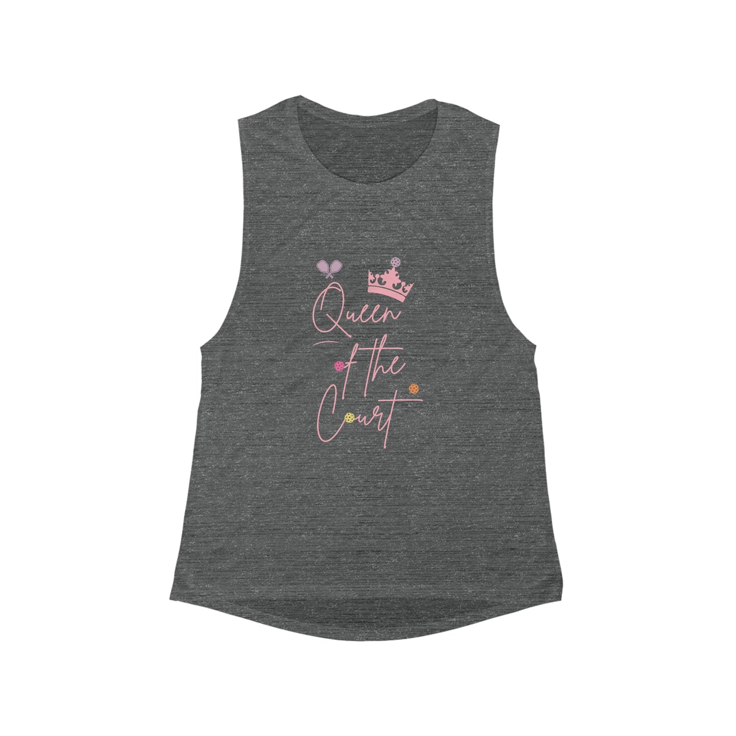 'Queen of the Court' Women's Flowy Pickleball Tank