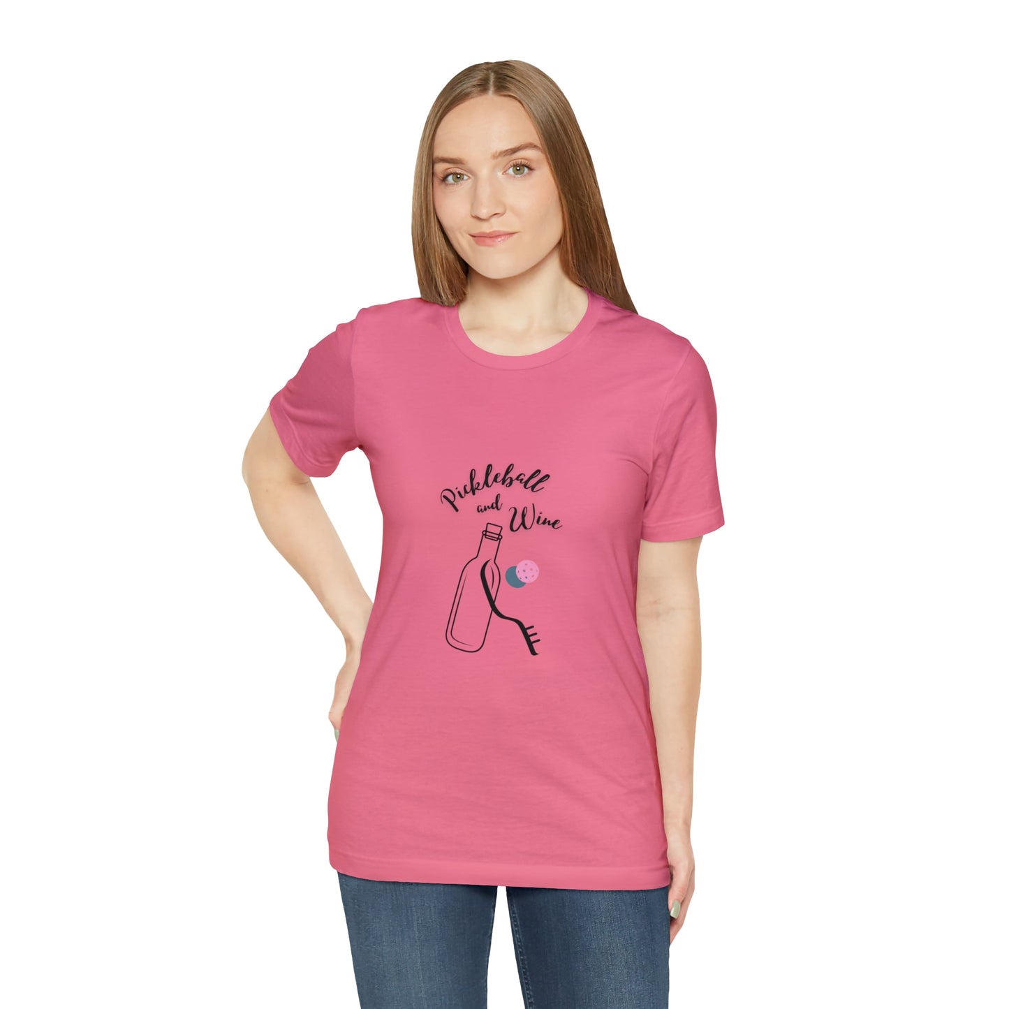 'Pickleball and Wine' Women's T-Shirt