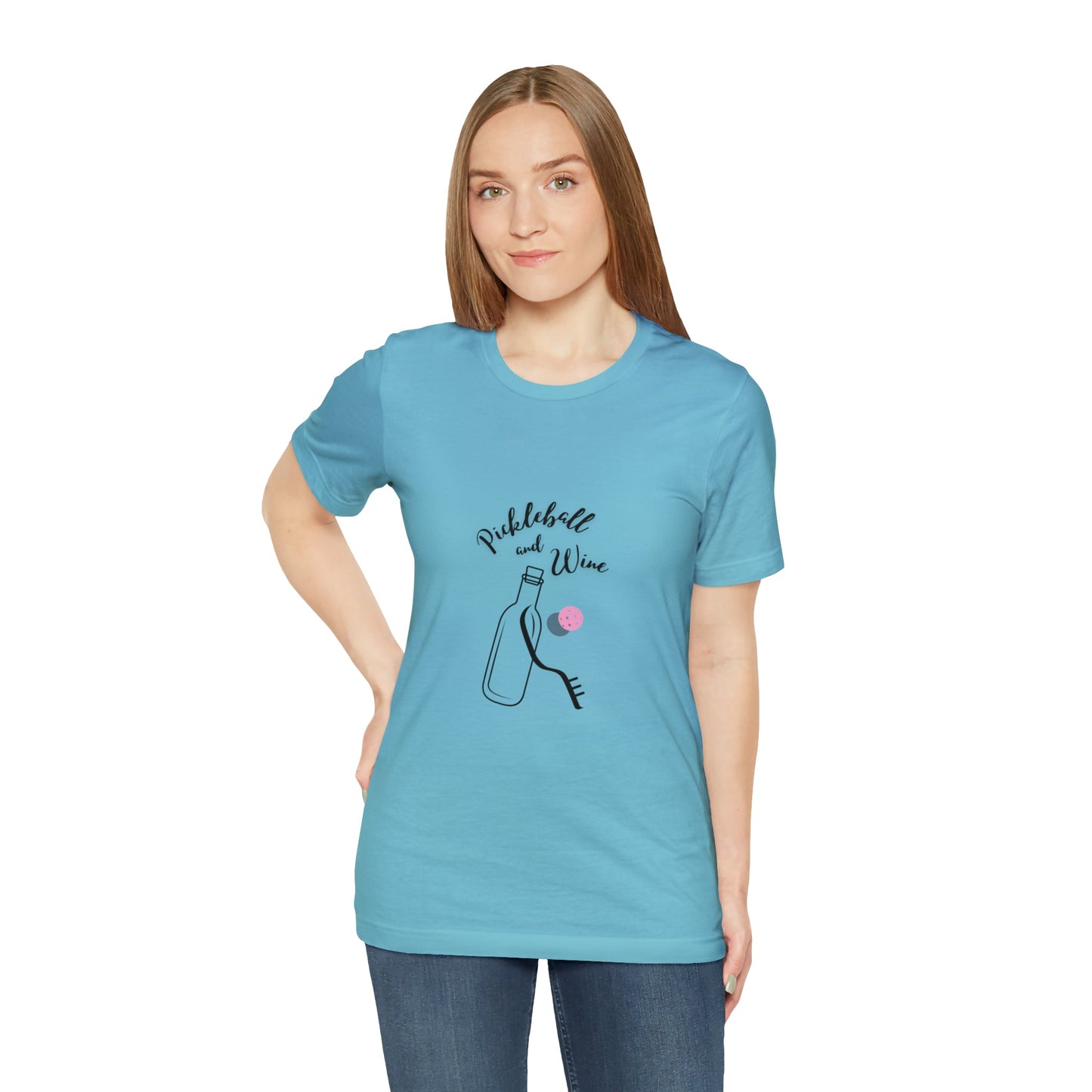 'Pickleball and Wine' Women's T-Shirt