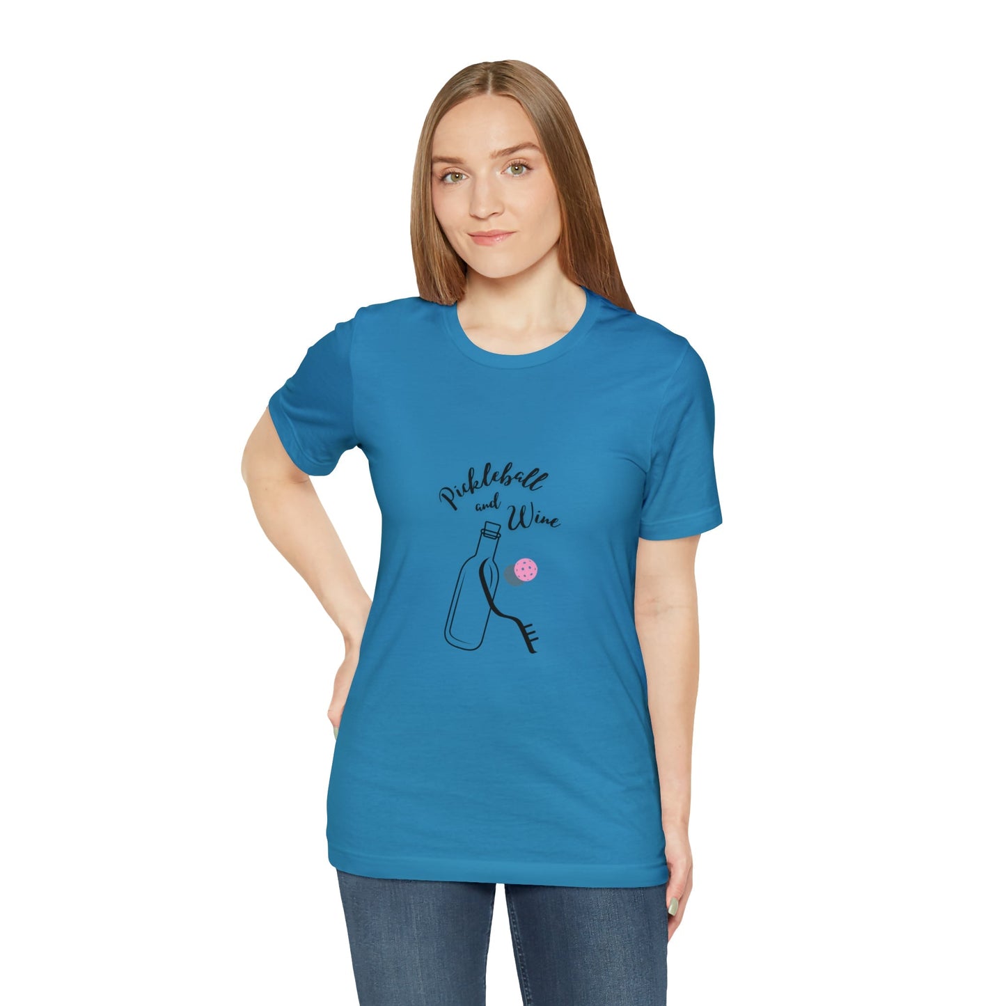 'Pickleball and Wine' Women's T-Shirt