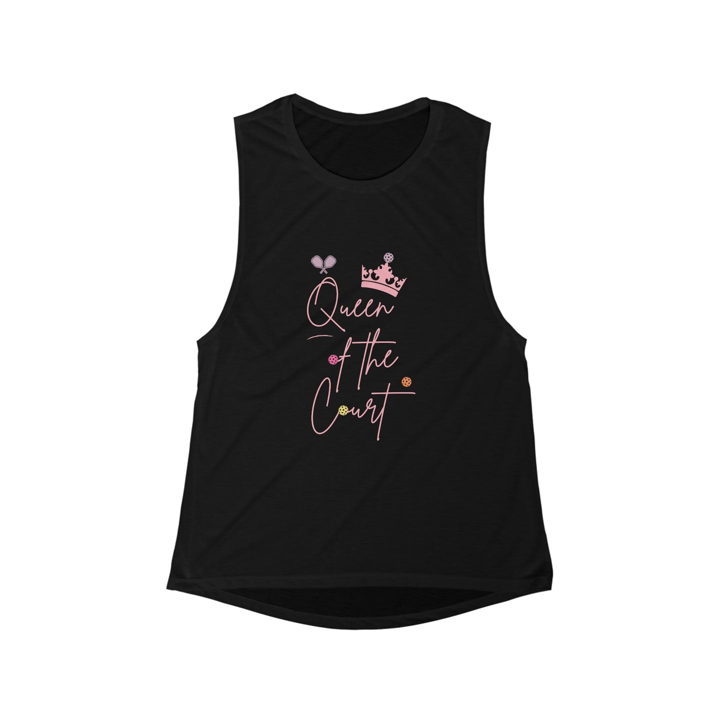 'Queen of the Court' Women's Flowy Pickleball Tank