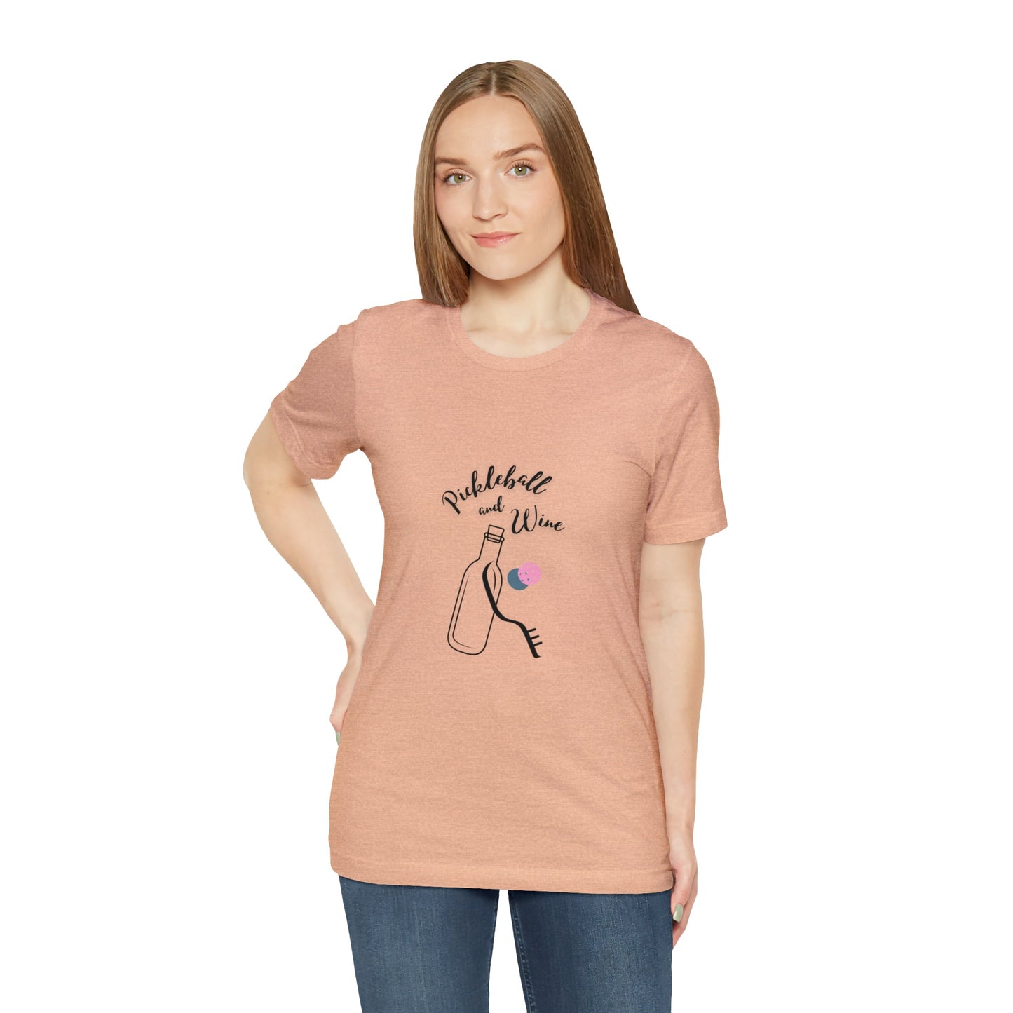 'Pickleball and Wine' Women's T-Shirt