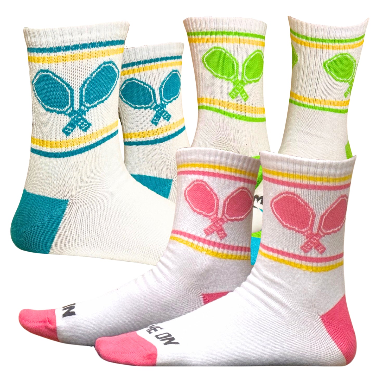 PBF Pickleball Athletic Socks Crew & Quarter Length