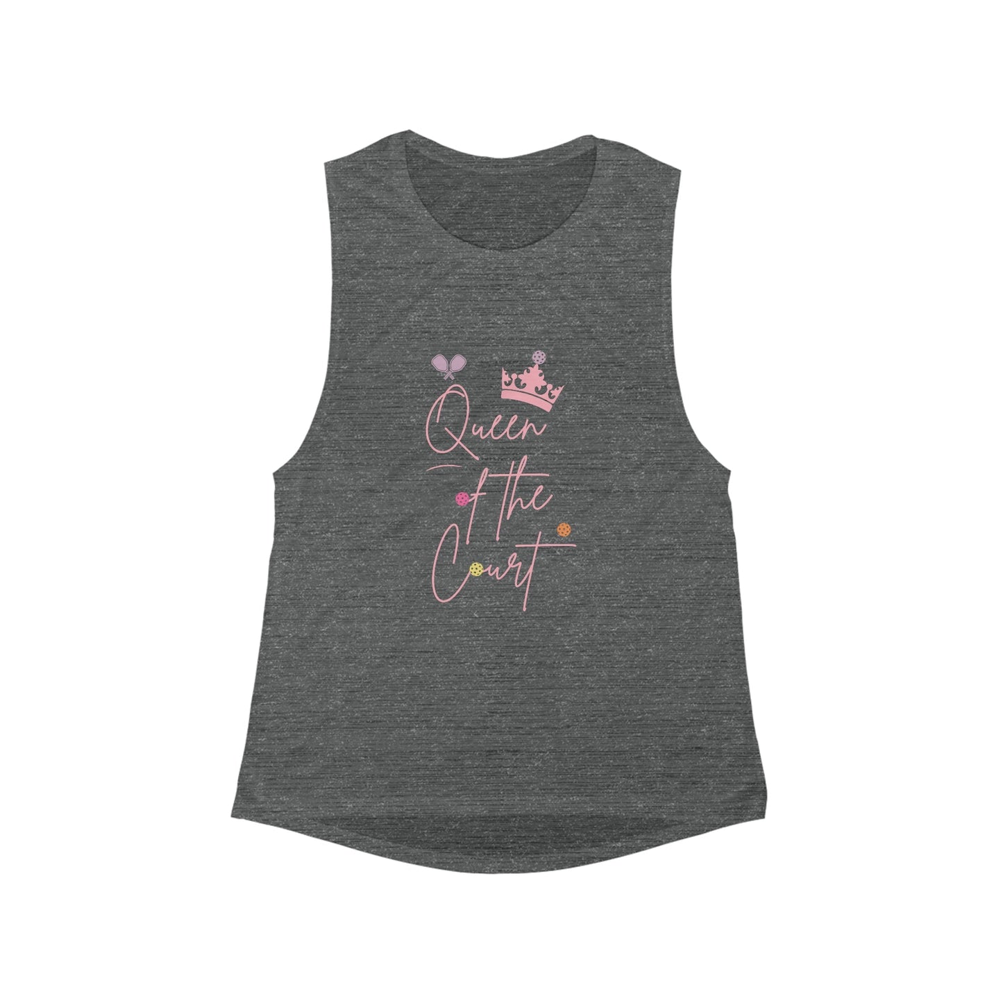 'Queen of the Court' Women's Flowy Pickleball Tank
